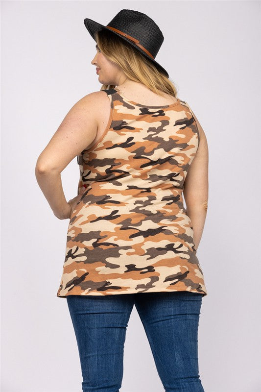 Beige Camo Adjustable Buckle Strap