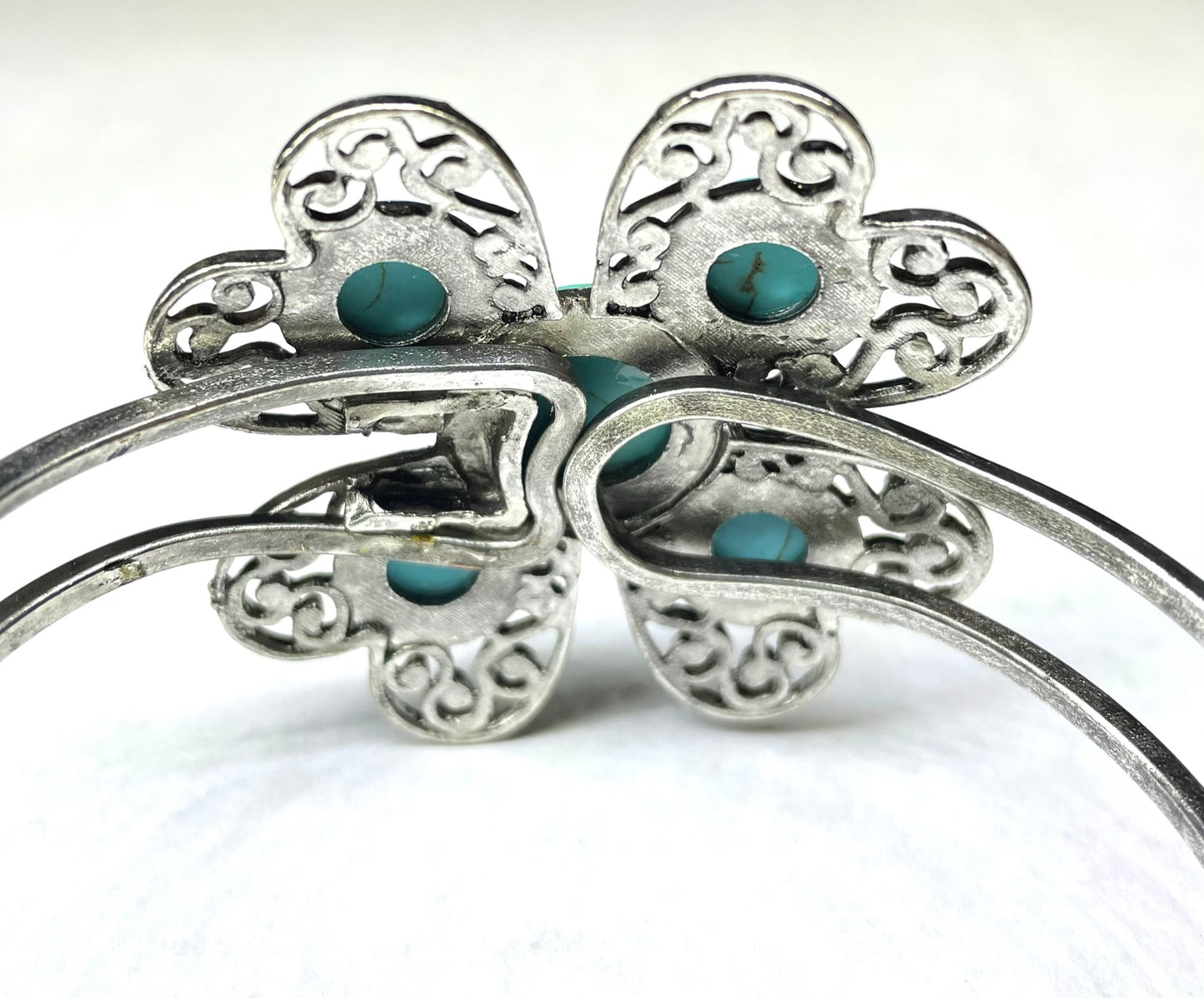 Four Leaf Clover Turquoise Bracelet