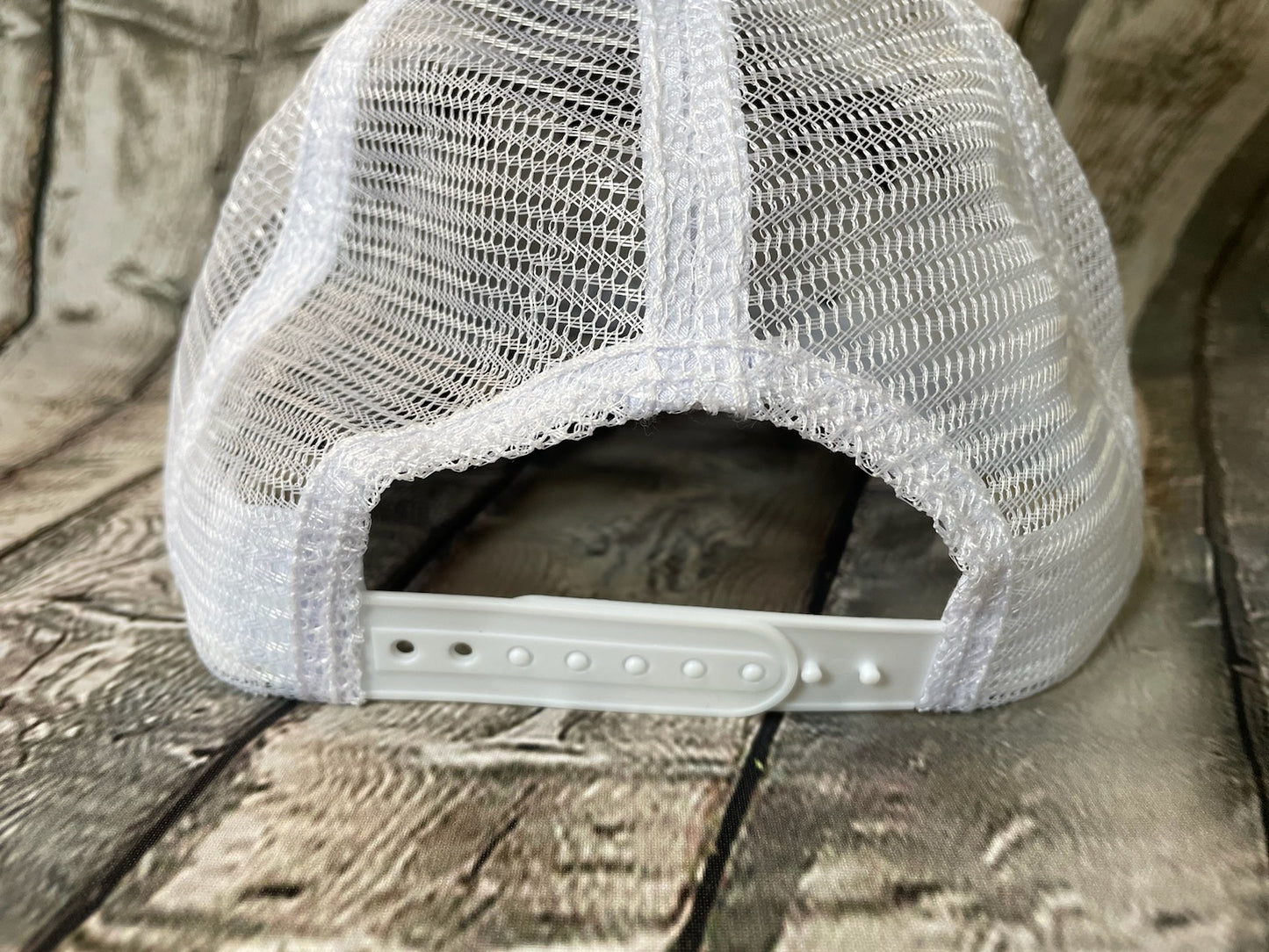 Mesh Baseball Hat w/ American Flag Patch