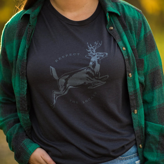 "Respect the Locals" Whitetail Buck Tee