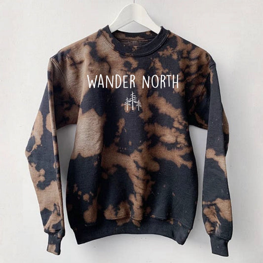 Wander North Pine Tie Dye Sweatshirt
