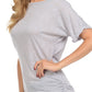 Off Shoulder Short Sleeve Tunic