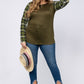 Olive Green Madras Sleeves Raglan
