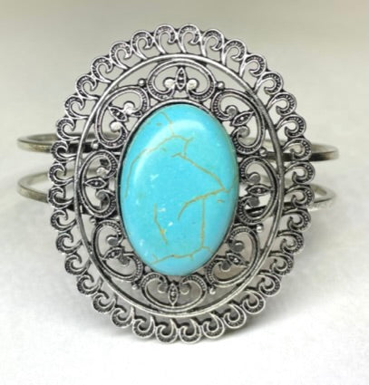 Oval Turquoise Bracelet