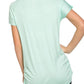 Short Sleeve Tunic with Shoulder Detail